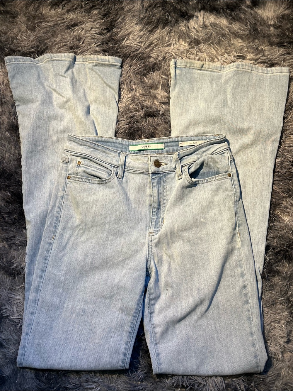 GUESS Women’s Light Blue Flare Jeans